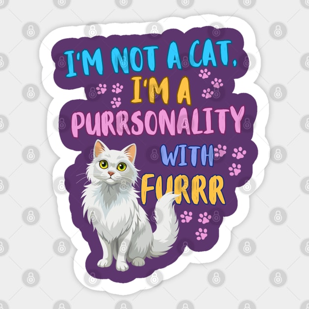 Smart Cat Sticker by KDCreativeDesign